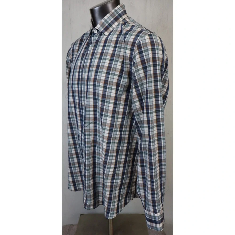 Mizzen + Main Leeward Long Sleeve Button Front Dress Shirt Size XL Standard USA